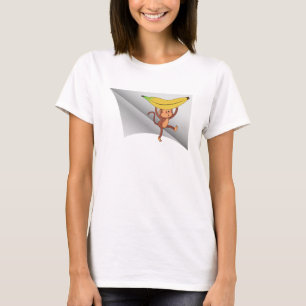 monkey with banana under the patch T-Shirt