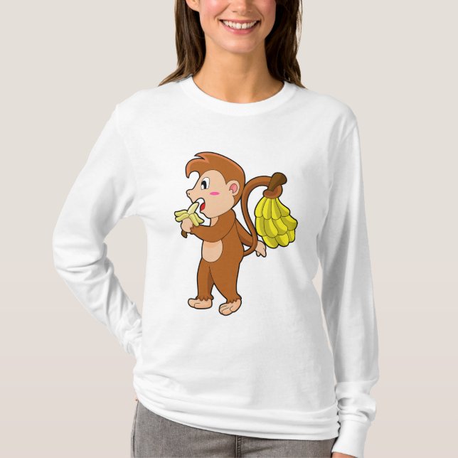 Monkey with Bananas T-Shirt (Front)