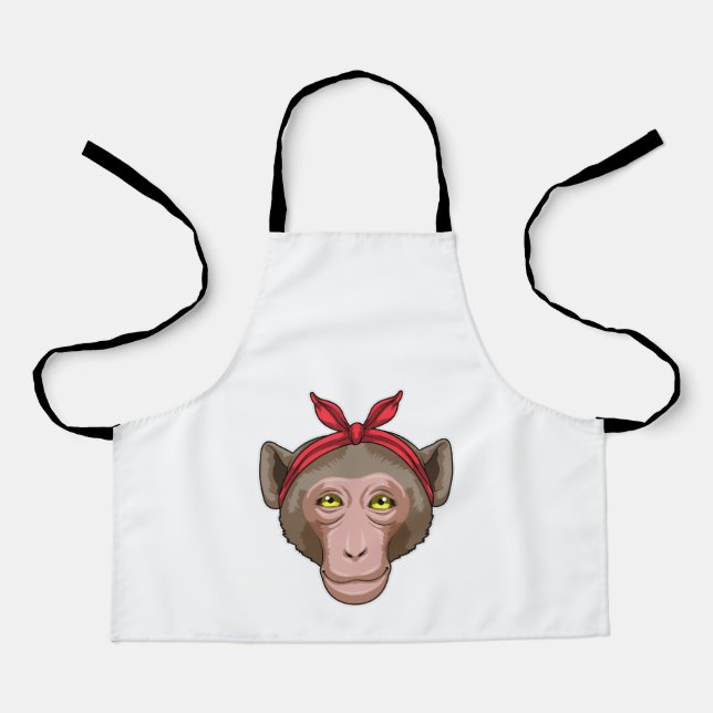 Monkey with Bandana Apron (Front)