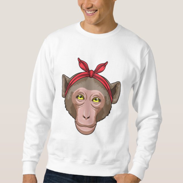 Monkey with Bandana Sweatshirt (Front)