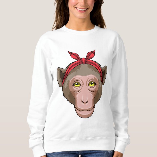 Monkey with Bandana Sweatshirt (Front)