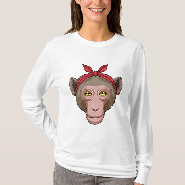 Monkey with Bandana T-Shirt (Front)
