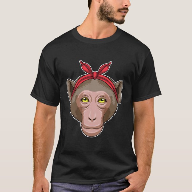 Monkey with Bandana T-Shirt (Front)