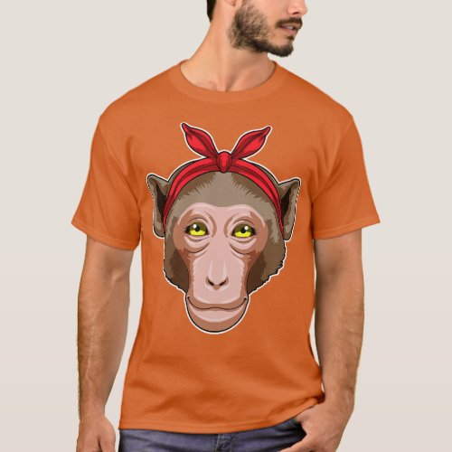 Monkey with Bandana T_Shirt