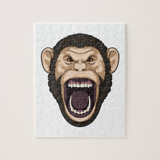 Monkey with black Hairs Jigsaw Puzzle (Vertical)