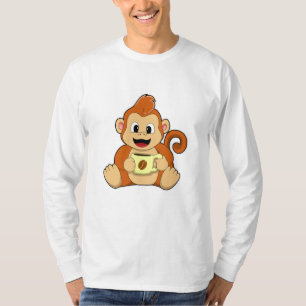 Monkey with Cup of Coffee T-Shirt