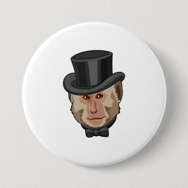 Monkey with Cylinder Button (Front)