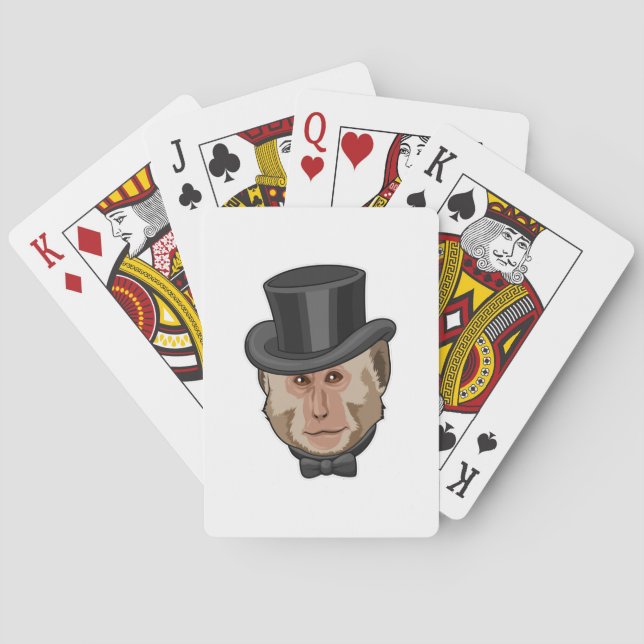 Monkey with Cylinder Poker Cards (Back)