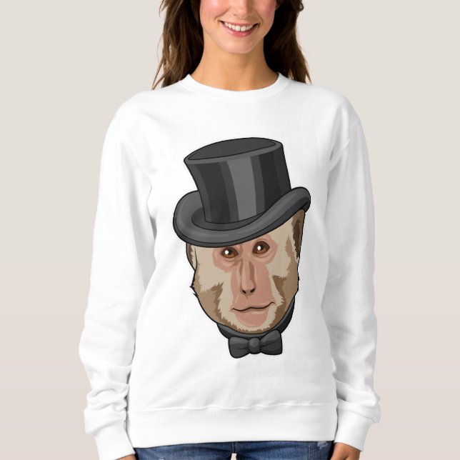 Monkey with Cylinder Sweatshirt (Front)