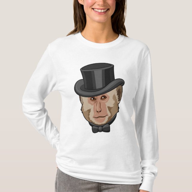 Monkey with Cylinder T-Shirt (Front)