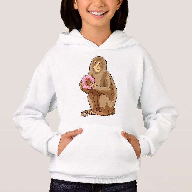 Monkey with Donut Hoodie (Front)