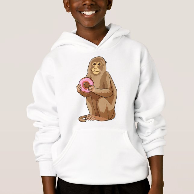 Monkey with Donut Hoodie (Front)
