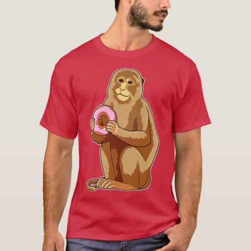 Monkey with Donut T_Shirt