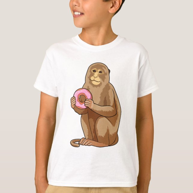 Monkey with Donut T-Shirt (Front)