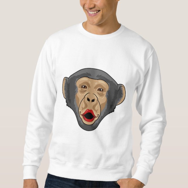 Monkey with Kiss mouth Sweatshirt (Front)