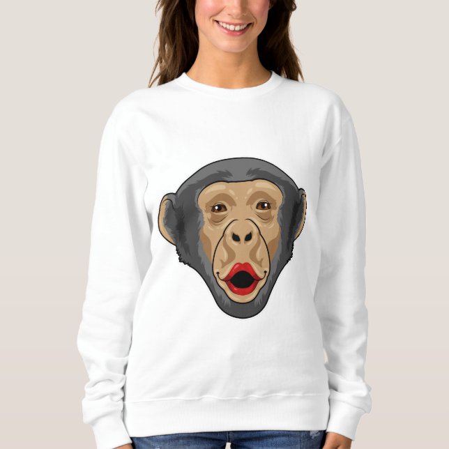 Monkey with Kiss mouth Sweatshirt (Front)