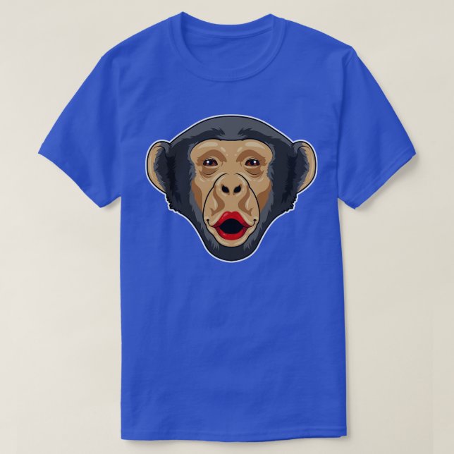 Monkey with Kiss mouth T-Shirt (Design Front)
