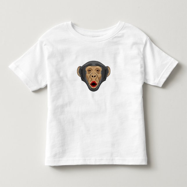 Monkey with Kiss mouth Toddler T-shirt (Front)