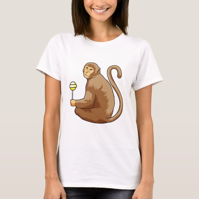 Monkey with Lollipop T-Shirt (Front)