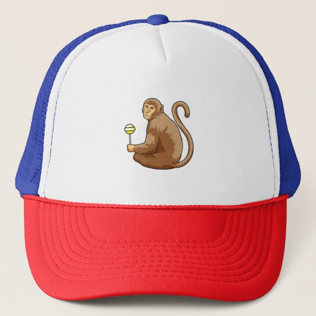 Monkey with Lollipop Trucker Hat (Front)