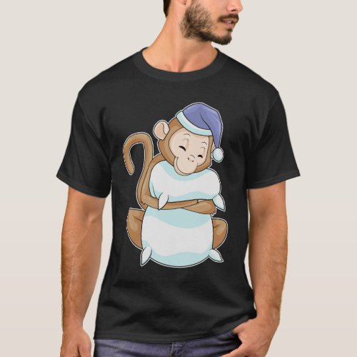 Monkey with Pillow  Sleepyhead T_Shirt