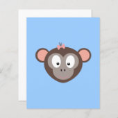 Monkey with pink ribbon (Front/Back)