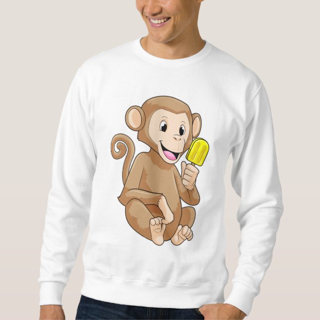 Monkey with Popsicle Sweatshirt (Front)