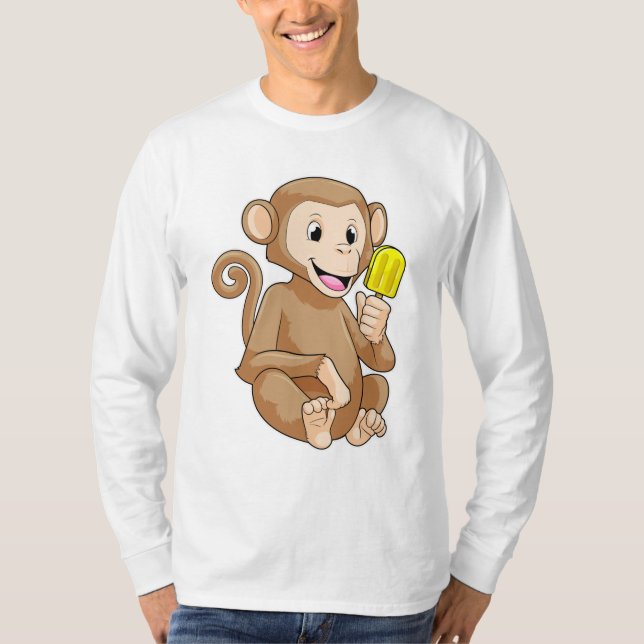 Monkey with Popsicle T-Shirt (Front)