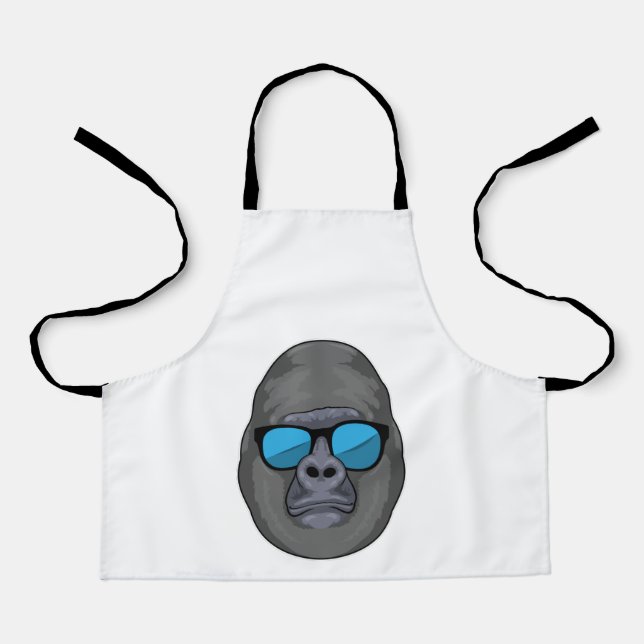 Monkey with Sunglasses Apron (Front)