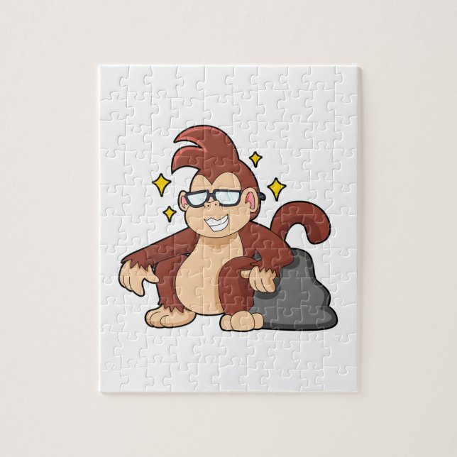 Monkey with Sunglasses Jigsaw Puzzle (Vertical)