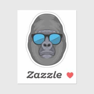 Monkey with Sunglasses Sticker