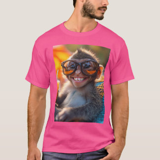 Monkey with sunglasses - Summer Vibes design T-Shirt
