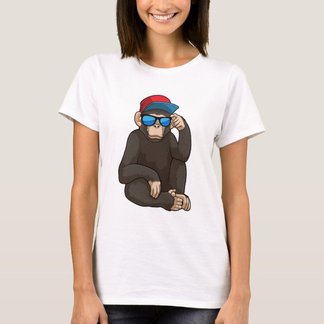 Monkey with Sunglasses T-Shirt (Front)