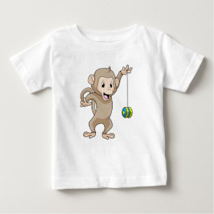 Monkey with Yo-yo Baby T-Shirt