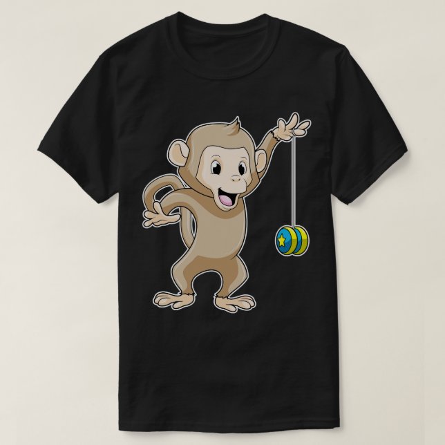 Monkey with Yoyo T-Shirt (Design Front)