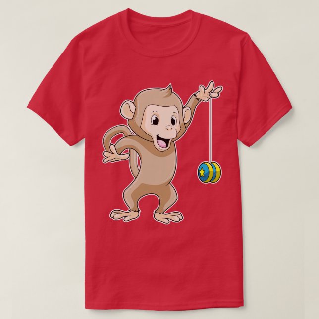 Monkey with Yoyo T-Shirt (Design Front)