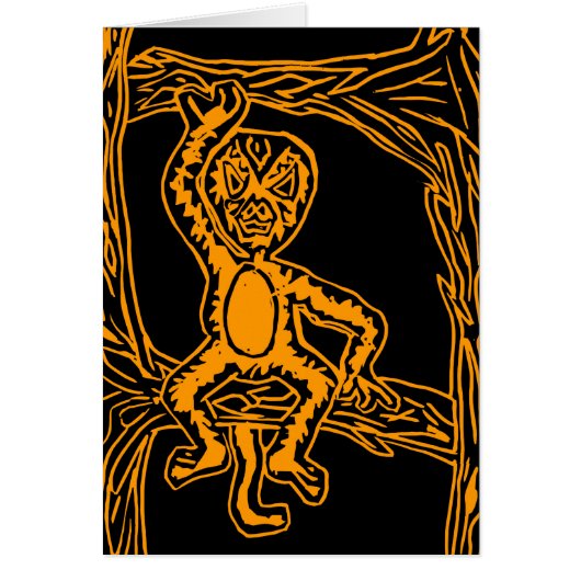 monkey woodprint (Front)