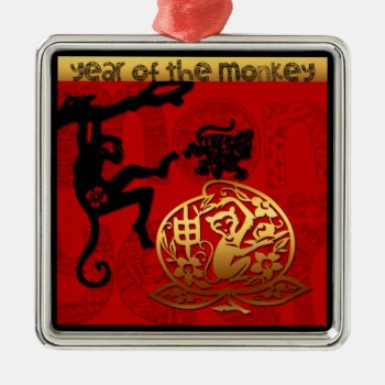 Monkey Year Chinese Zodiac Ornament by 2016_Year_of_Monkey at Zazzle