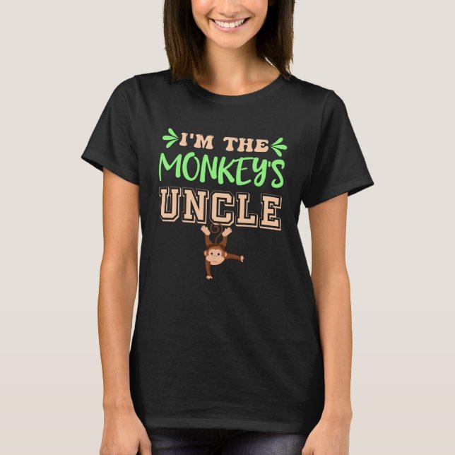 Monkey Zoo Animal  Family Uncle T-Shirt (Front)