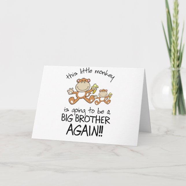 monkeying around again announcement (Front)