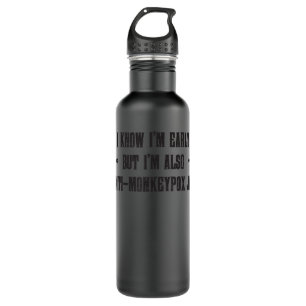 Monkeypox Monkey Pox Virus 2022 Monkeypox Jab Stainless Steel Water Bottle