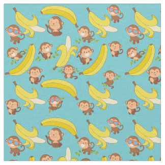 Monkey Fabric | Zazzle