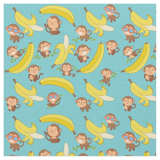 Monkeys and Bananas Fabric