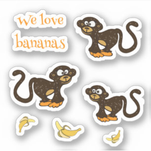 Monkeys and bananas sticker
