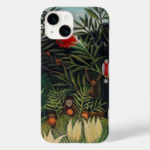 Monkeys and Parrot in the Virgin Forest Case_Mate iPhone 14 Case