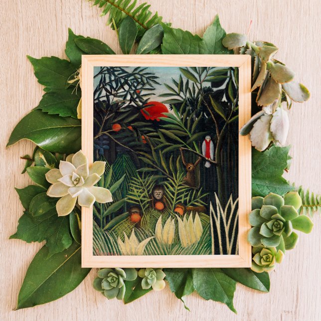Monkeys and Parrot in the Virgin Forest, Rousseau Poster (Creator Uploaded)