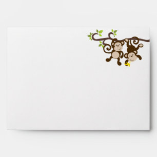 Monkeys and Polka Dots Envelope