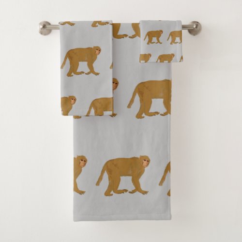 Monkeys  bath towel set