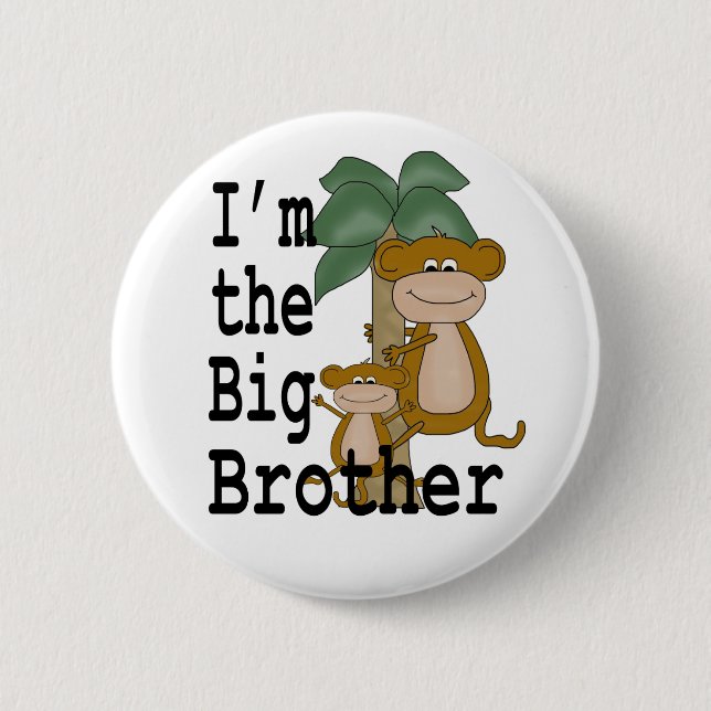 Monkeys Big Brother Button (Front)