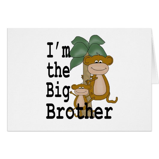 Monkeys Big Brother Cards (Front Horizontal)